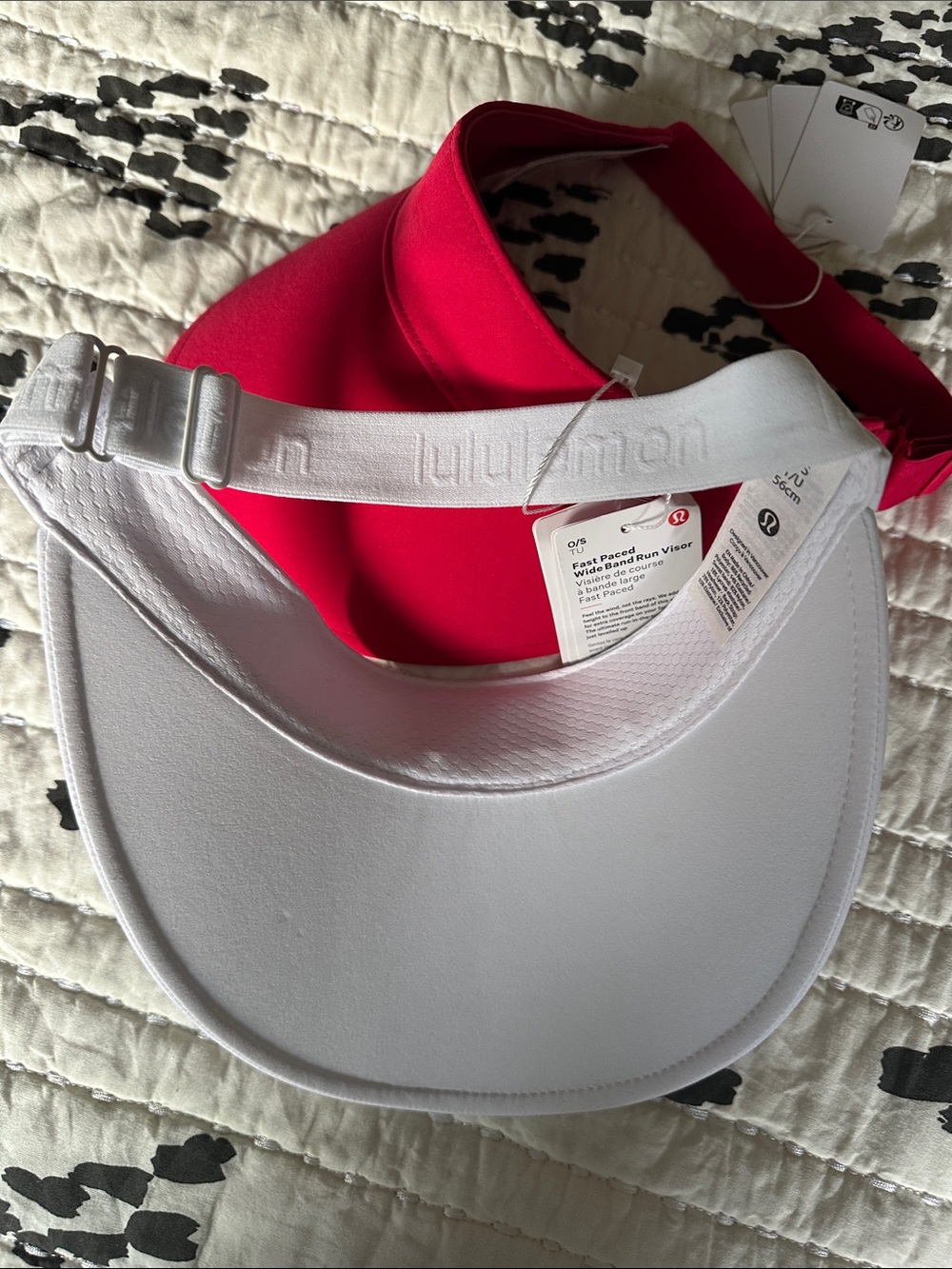 Lululemon Sun Visors - red & White (Pair) - Picture 4 of 7